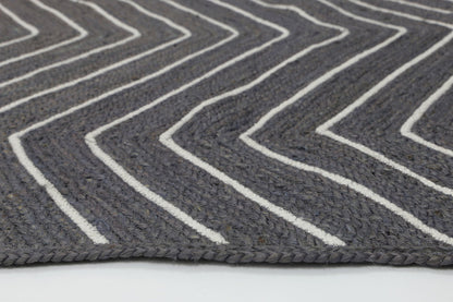 Artisan | Chevron Flatweave Rug - Grey