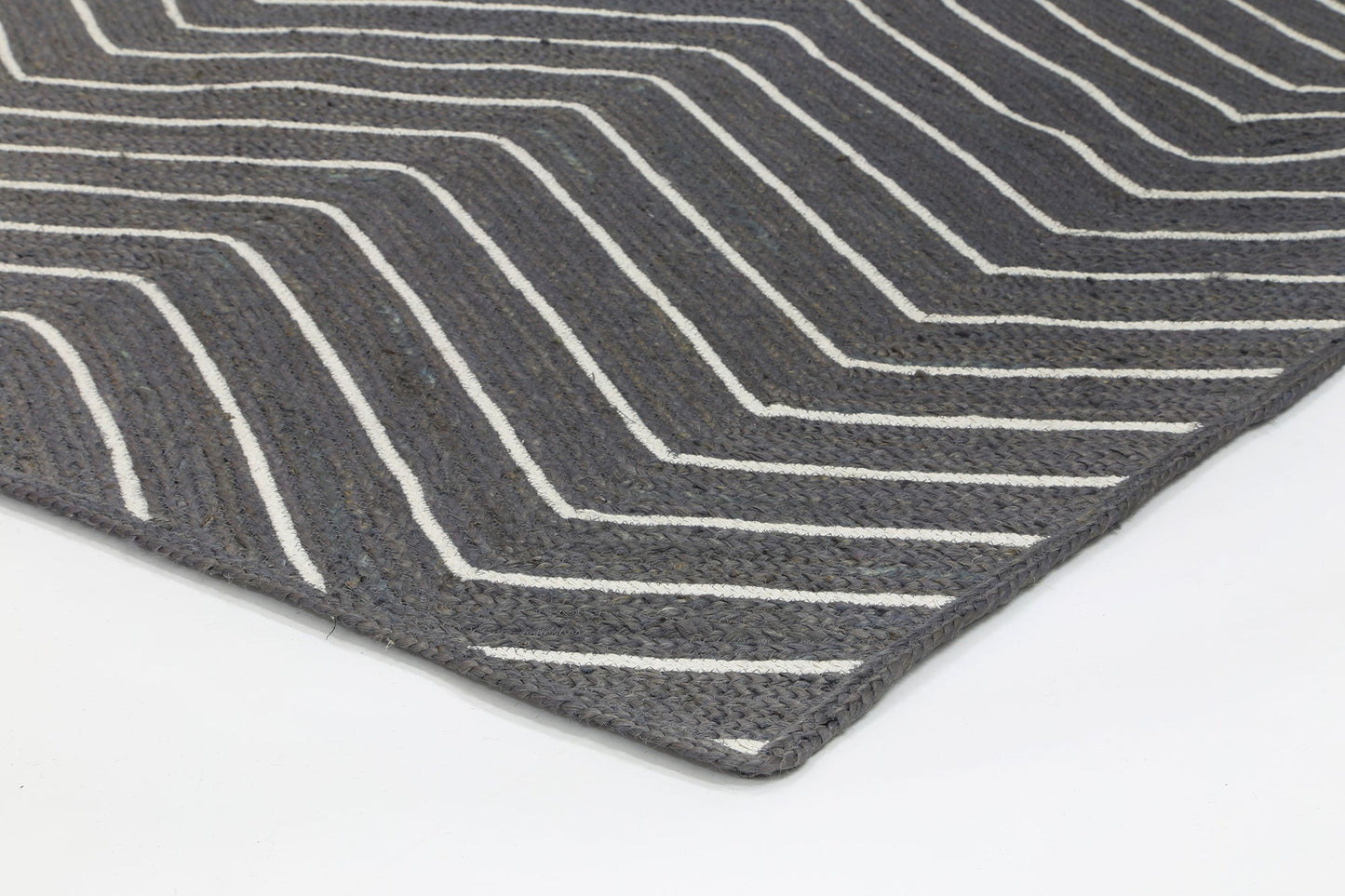 Artisan | Chevron Flatweave Rug - Grey