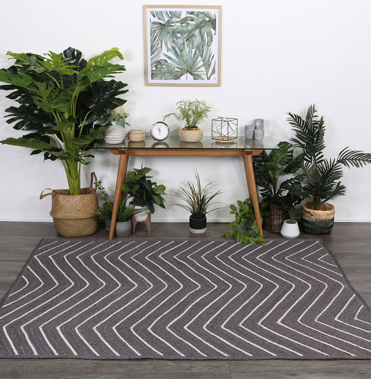 Artisan | Chevron Flatweave Rug - Grey