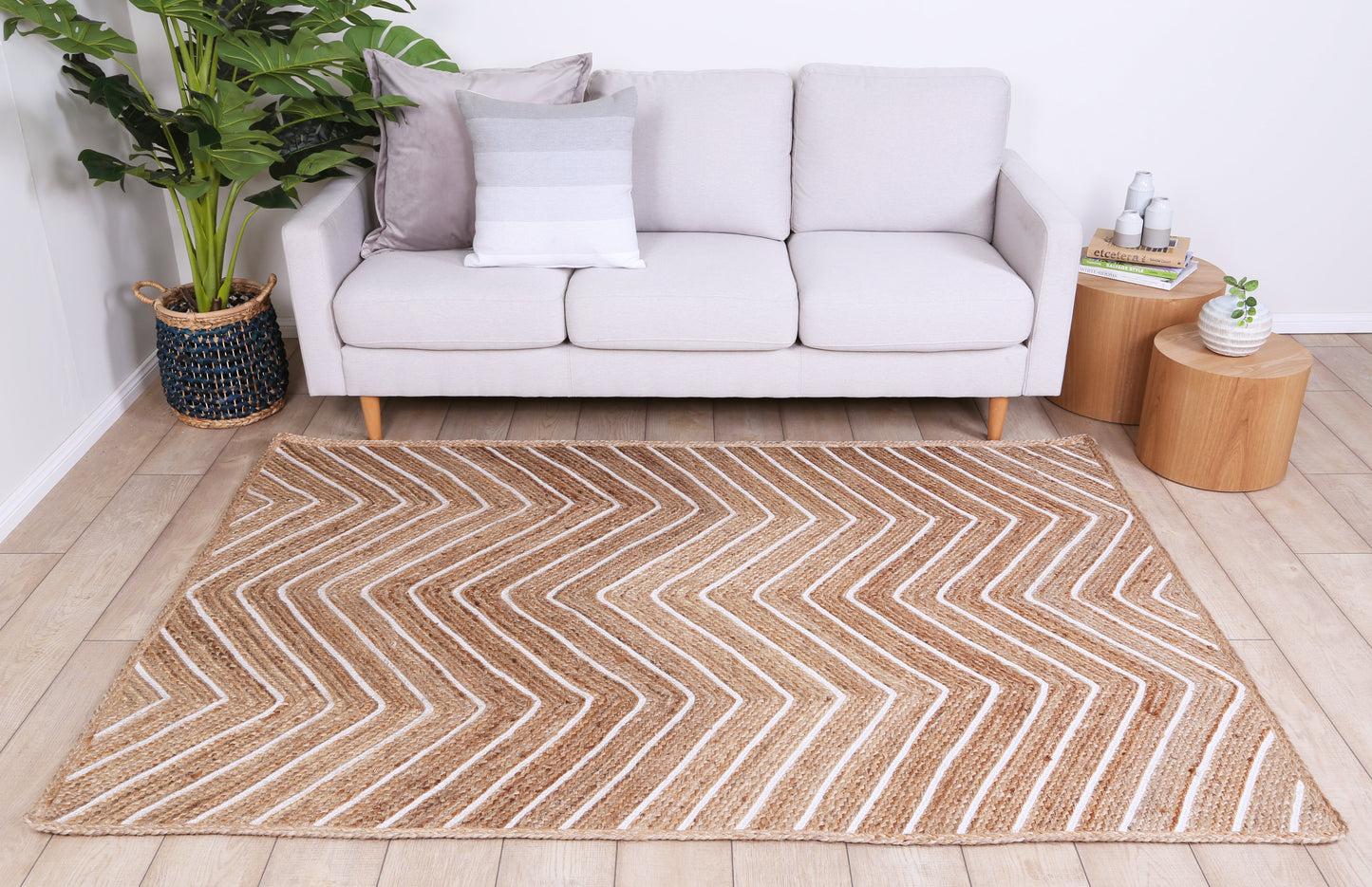 Artisan | Chevron Flatweave Rug - Beige