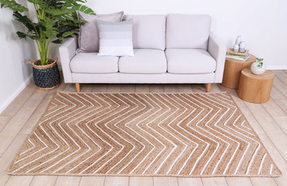 Artisan | Chevron Flatweave Rug - Beige