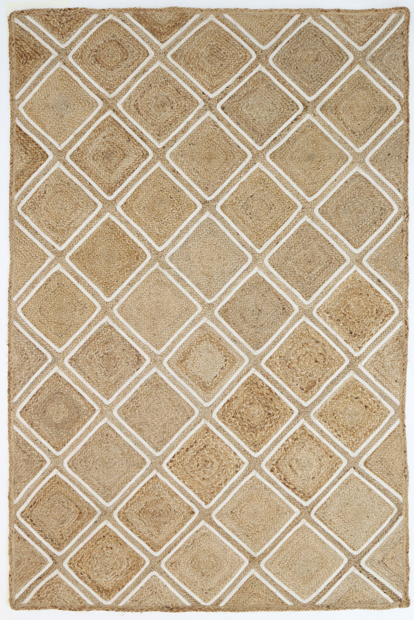 Artisan | Parquetry Flatweave Rug - Beige