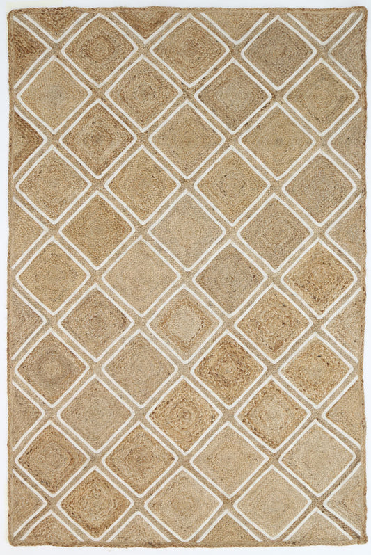 Artisan | Parquetry Flatweave Rug - Beige