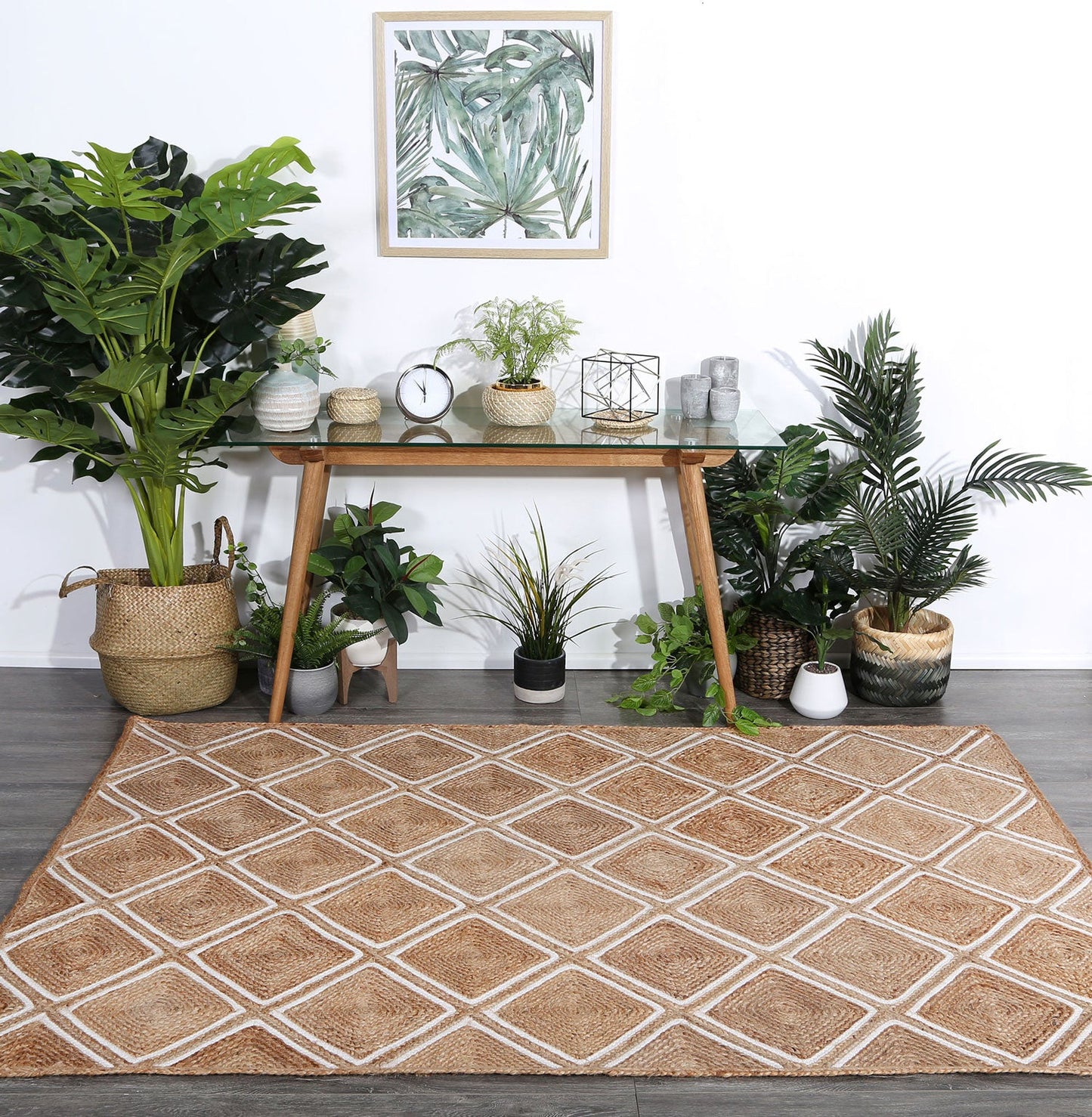 Artisan | Parquetry Flatweave Rug - Beige