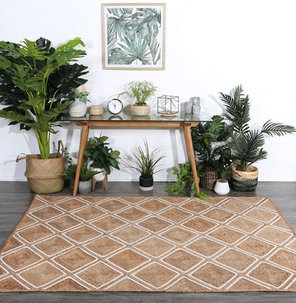 Artisan | Parquetry Flatweave Rug - Beige