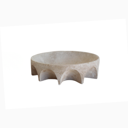 Arcus | Scalloped Decorative Bowl - Natural (Small)