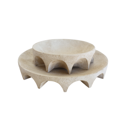 Arcus | Scalloped Decorative Bowl - Natural (Large)