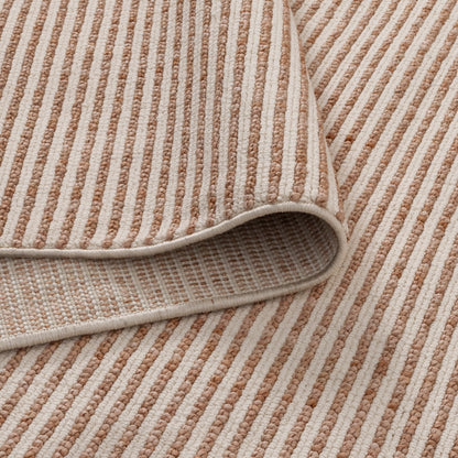 Berno | Loop Stripes Rug - Pink & Ivory