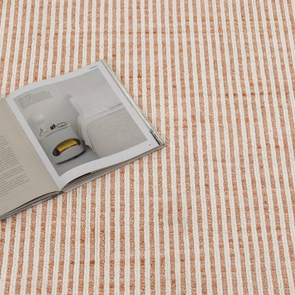 Berno | Loop Stripes Rug - Pink & Ivory