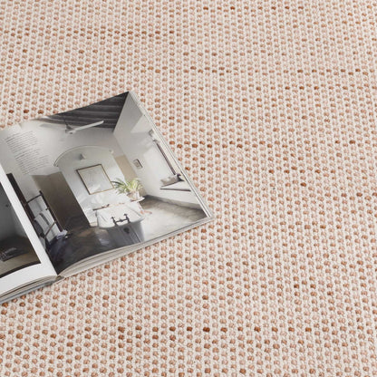 Berno | Loop Rug - Ivory & Pink