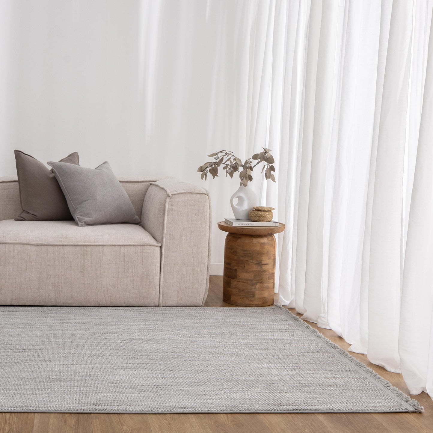Berno | Loop Rug - Silver