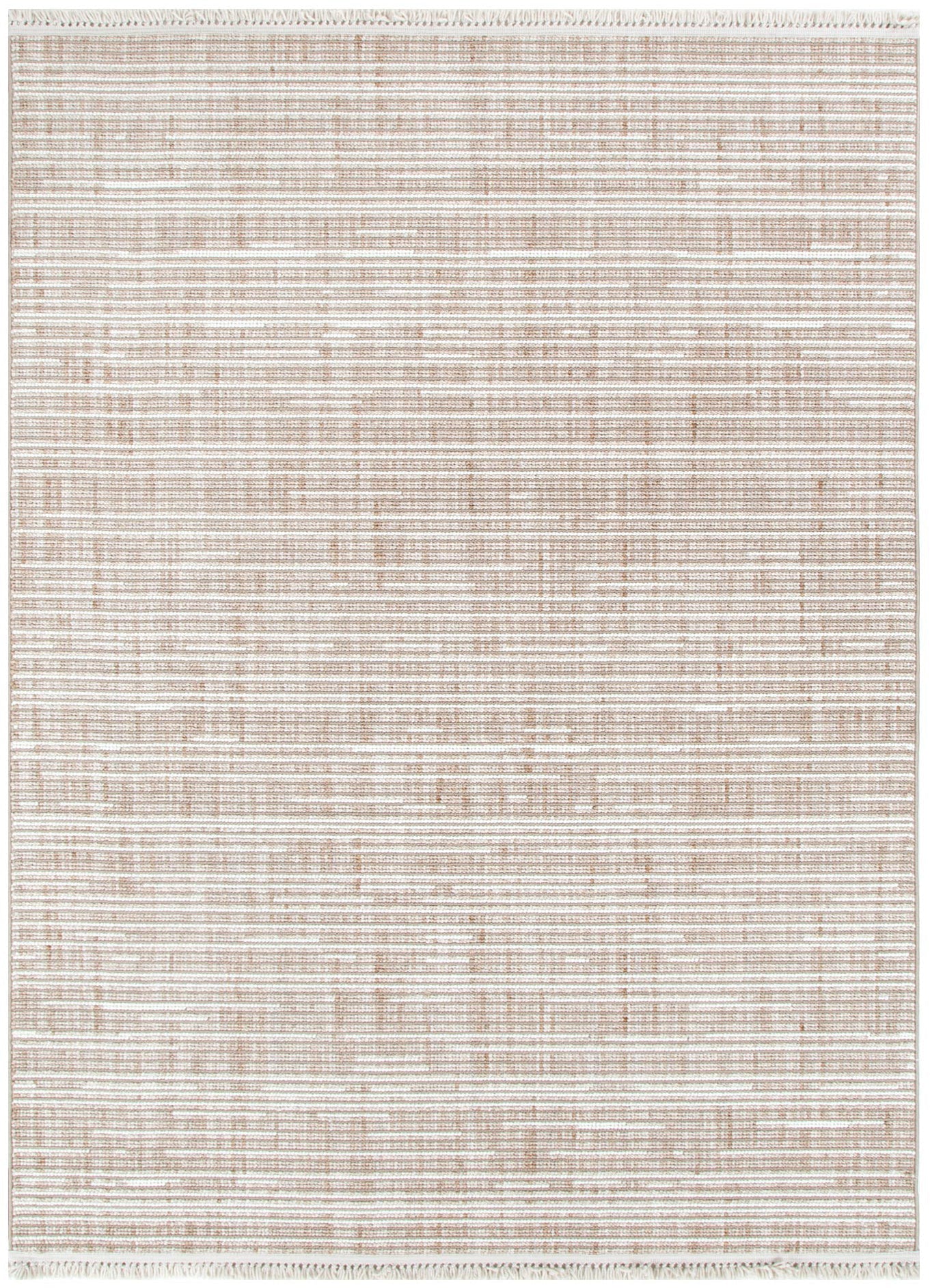 Berno | Loop Lines Rug - Beige & Ivory