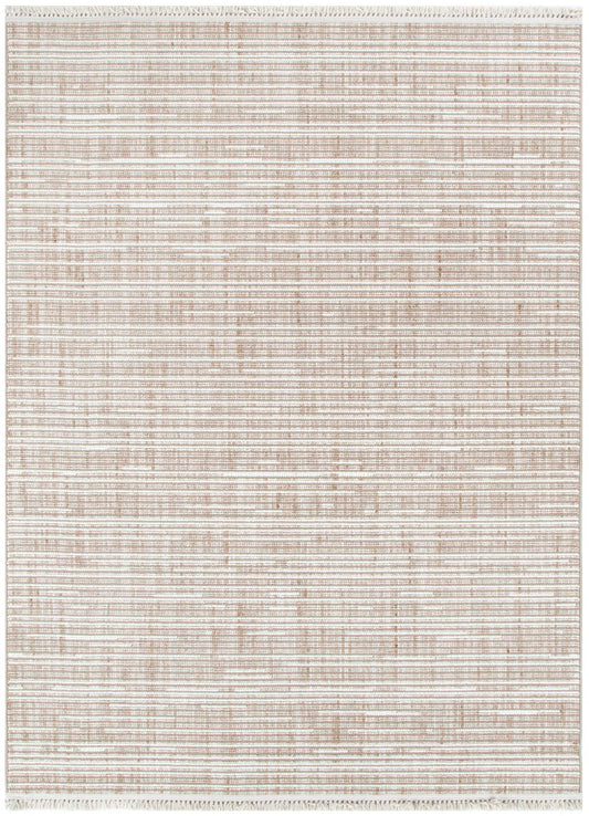 Berno | Loop Lines Rug - Beige & Ivory
