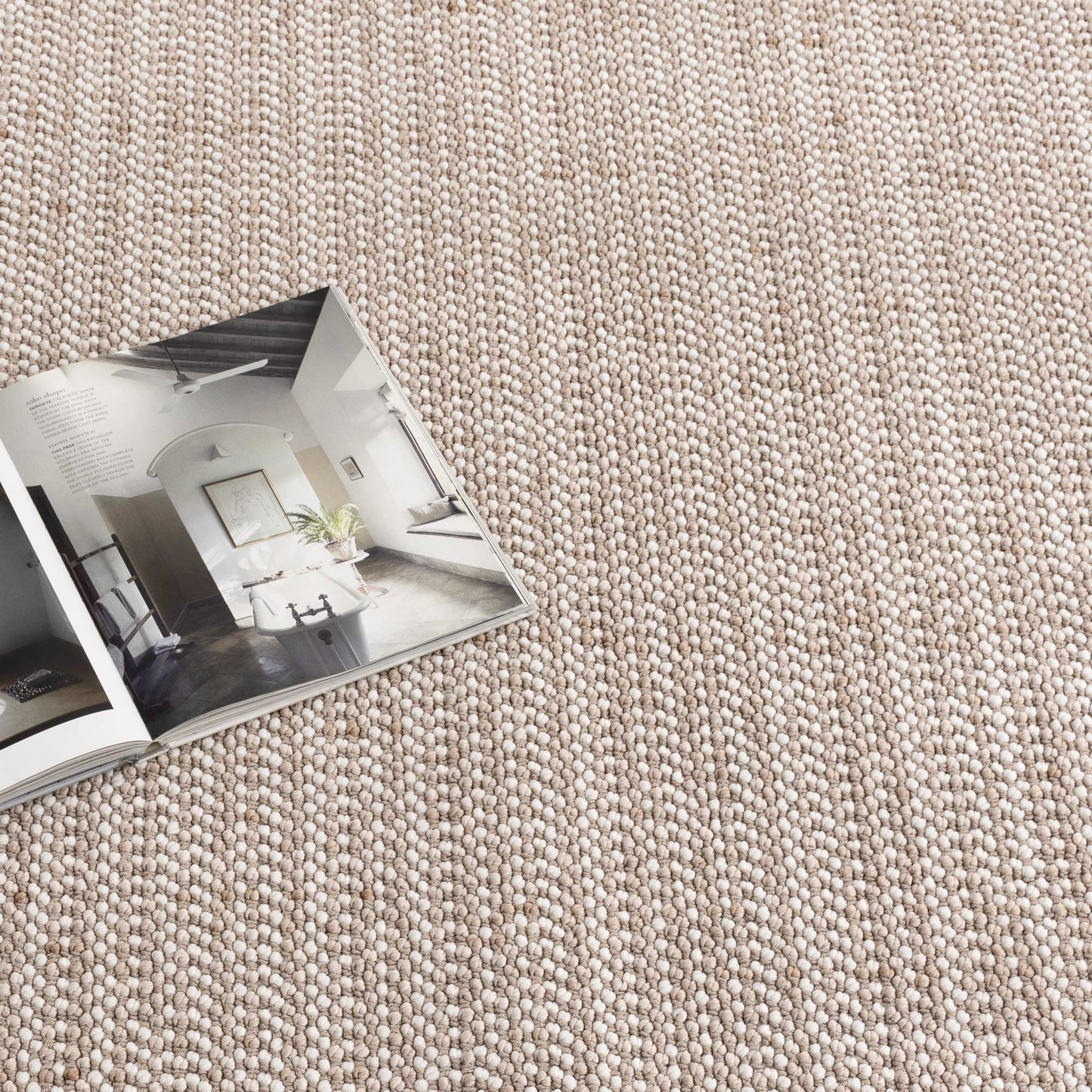 Berno | Loop Rug - Ivory & Beige