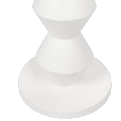 Avery | Resin Geometric Floor Lamp White - Mirra Interiors