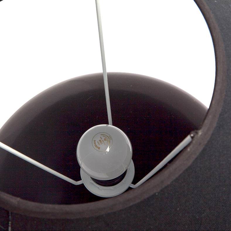Peyton | Ceramic Table Lamp Black (Black Shade) - Mirra Interiors