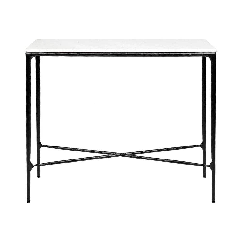 Henderson | Marble Top Console Table Black - Mirra Interiors