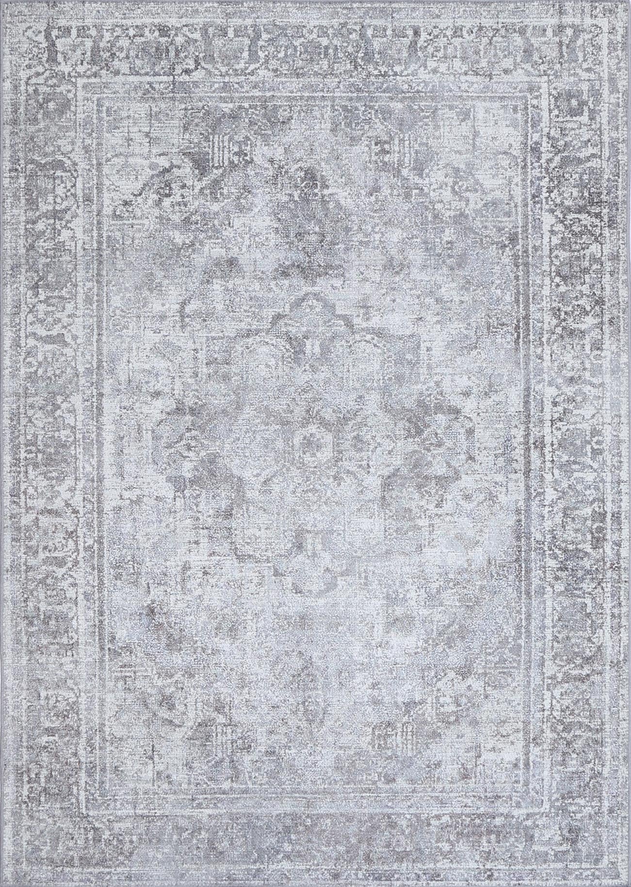 Babylon Arbela Grey Washable Rug - VTL1011-02