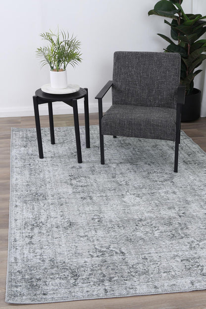 Babylon Tuttul Grey Washable Rug - VTL1191-01
