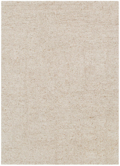 Seren Beige Modern Wool Rug