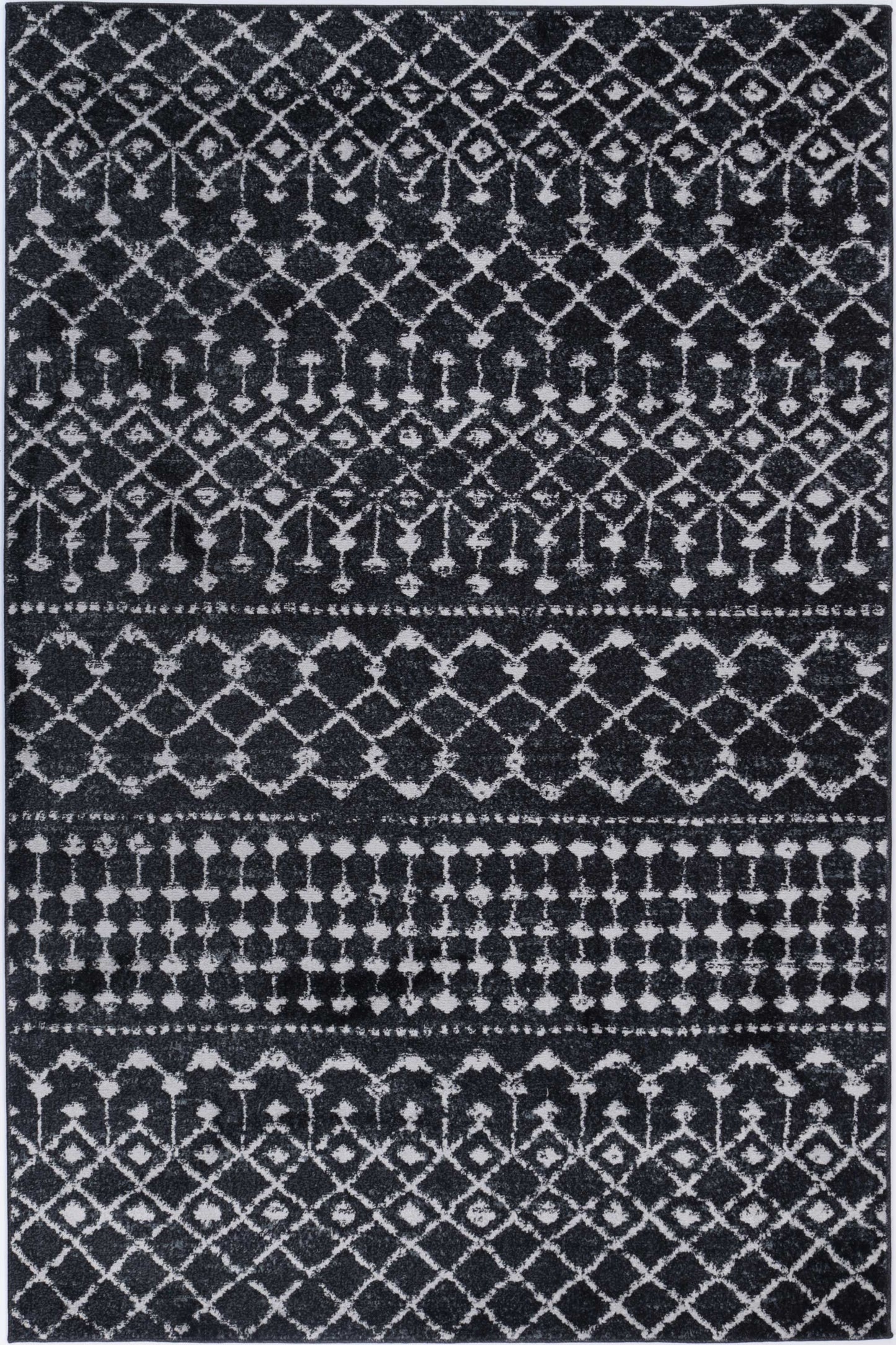 Bergen | Repeats Black and White Rug