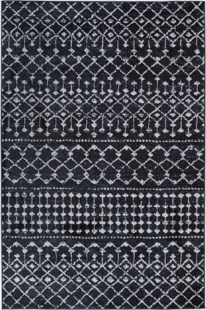 Bergen | Repeats Black and White Rug