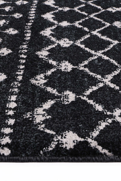 Bergen | Repeats Black and White Rug