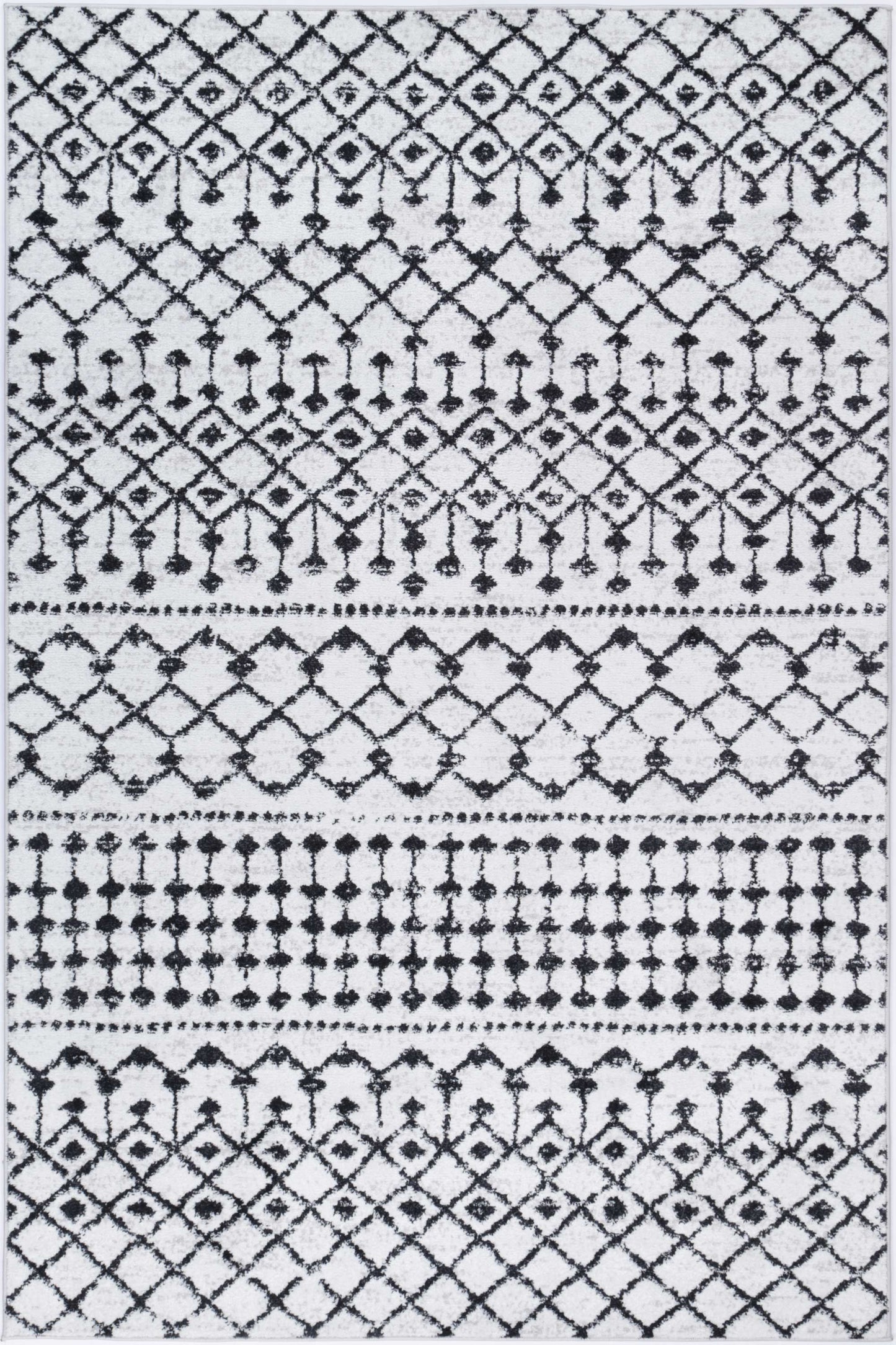 Bergen | Repeats Black and White Rug
