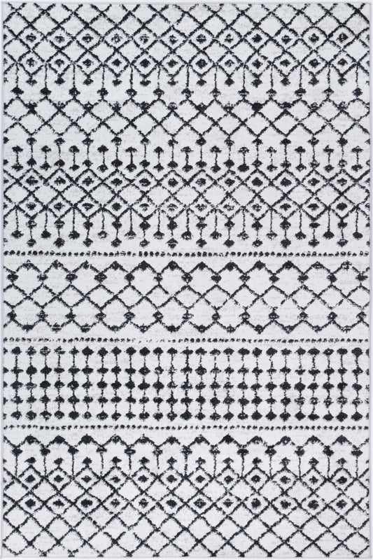 Bergen | Repeats Black and White Rug