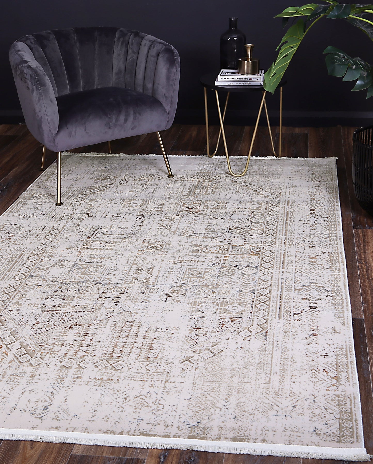 Bohemian | Paradise Panel Rug - Beige Multi