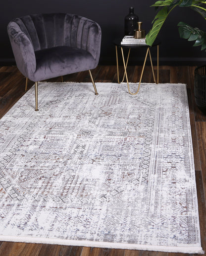 Bohemian | Paradise Panel Rug - Grey Multi