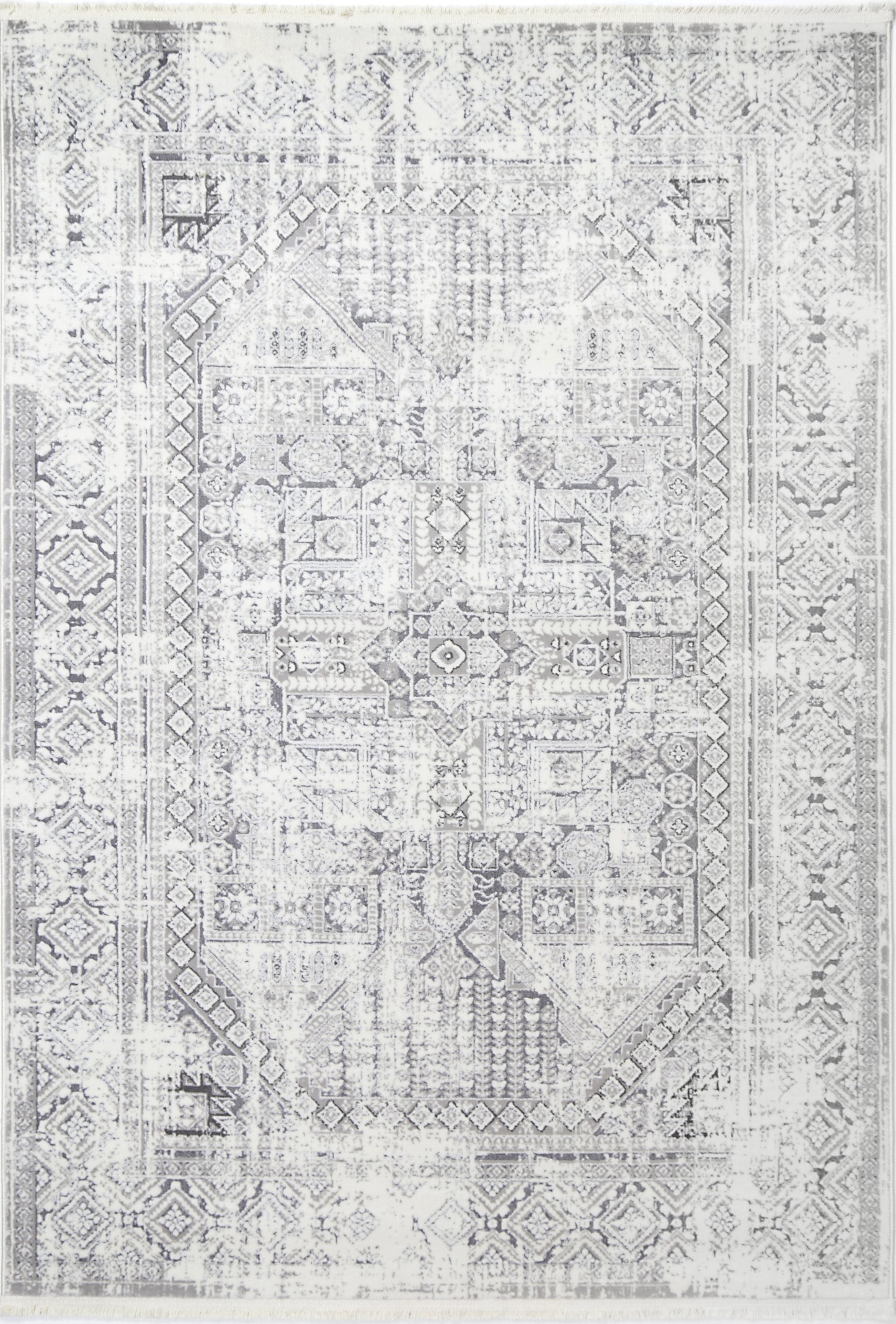 Bohemian Paradise Panel Grey Rug - 03GREY