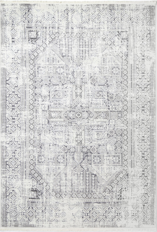 Bohemian Paradise Panel Grey Rug - 03GREY