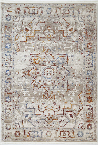 Bohemian Paradise Medalion Beige Multi Rug - 05BMUL
