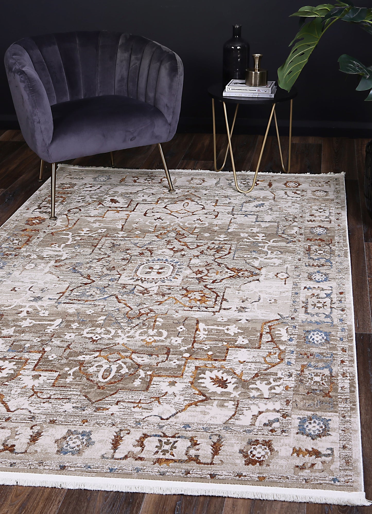 Bohemian Paradise Medalion Beige Multi Rug - 05BMUL