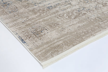 Bohemian | Paradise Medalion Rug - Beige & Blue