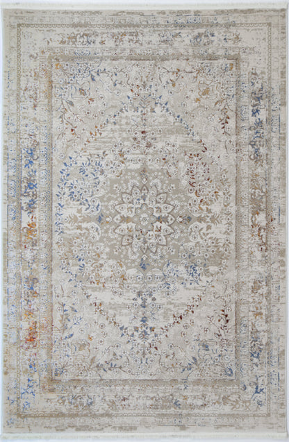 Bohemian Paradise Vintage Medalion Beige Multi Rug - 08BMUL