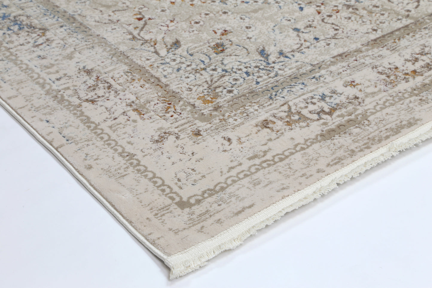 Bohemian Paradise Vintage Medalion Beige Multi Rug - 08BMUL