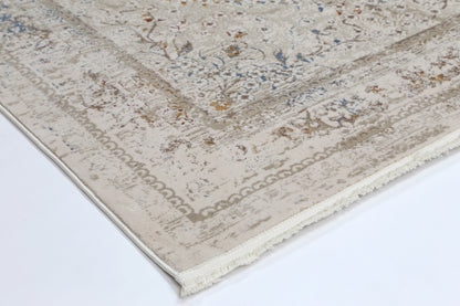 Bohemian Paradise Vintage Medalion Beige Multi Rug - 08BMUL
