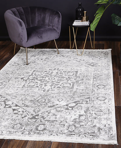 Bohemian Paradise Classic Vintage Grey Rug - 09GREY