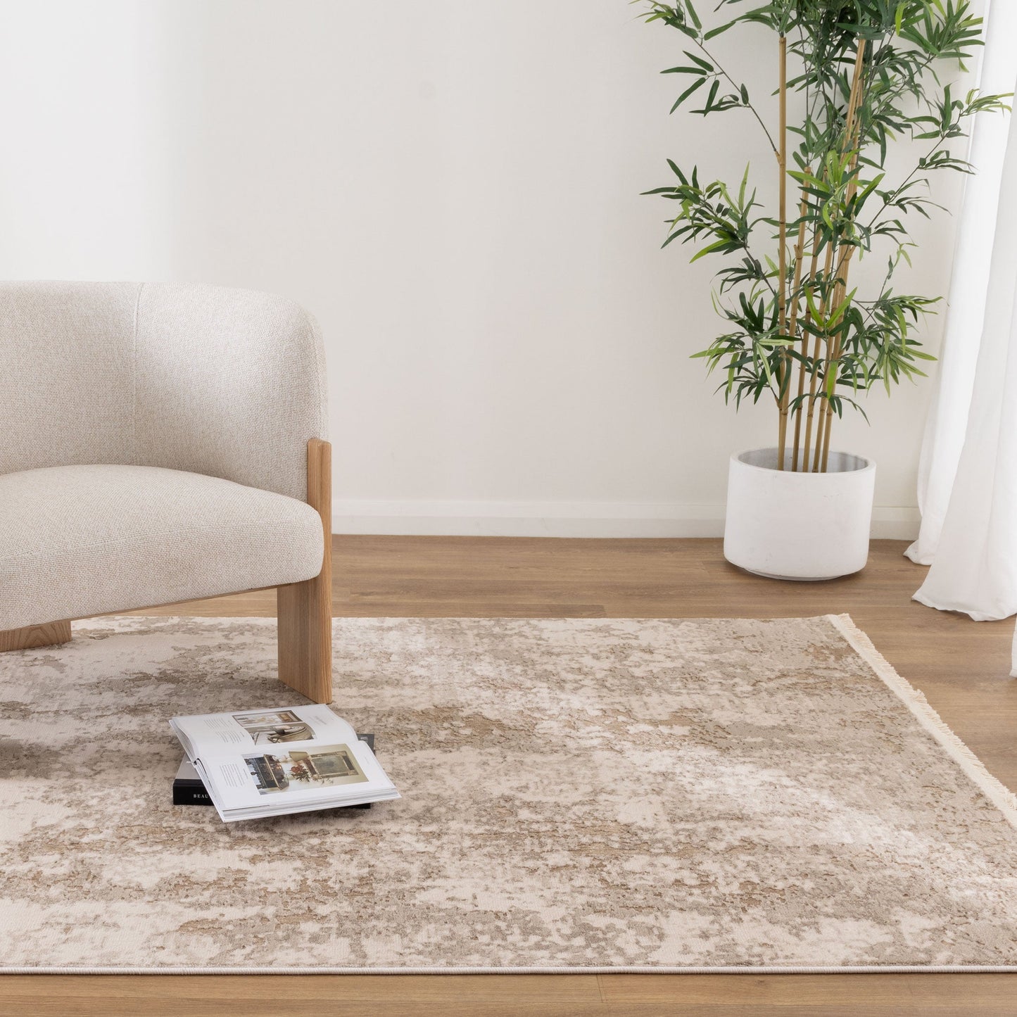 Bohemian Paradise One Modern Beige Rug - 01BEIG