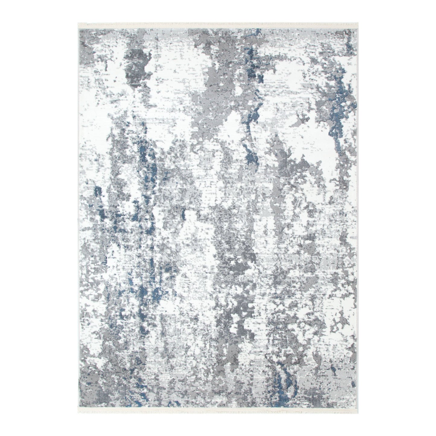 Bohemian Paradise One Modern Grey Blue Rug - 01GBLU