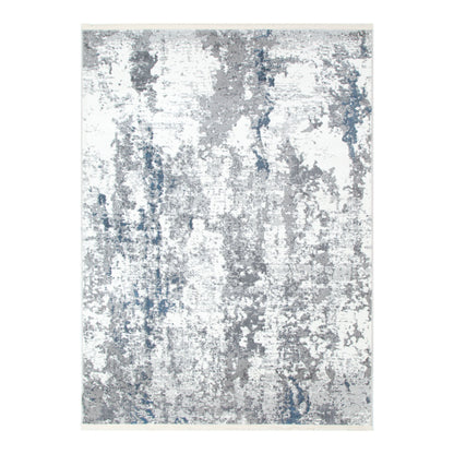 Bohemian Paradise One Modern Grey Blue Rug - 01GBLU