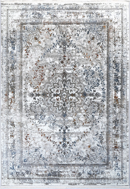 Bohemian | Paradise Vintage Medalion Rug - Grey Multi