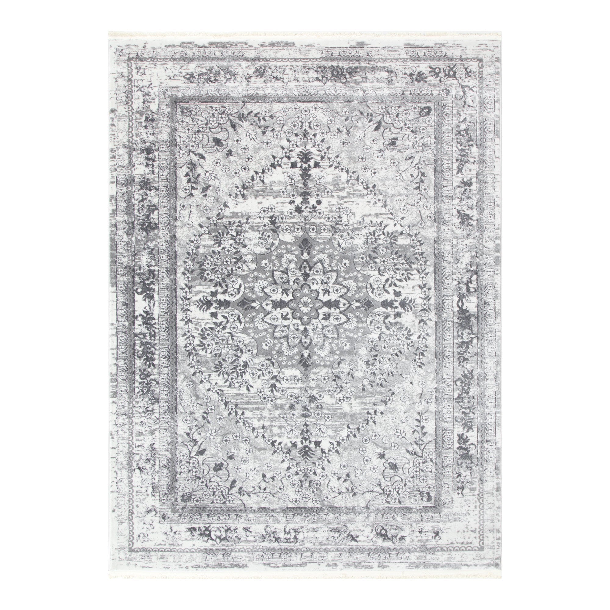 Bohemian Paradise Vintage Medalion Grey Rug - 08GREY – Mirra Interiors