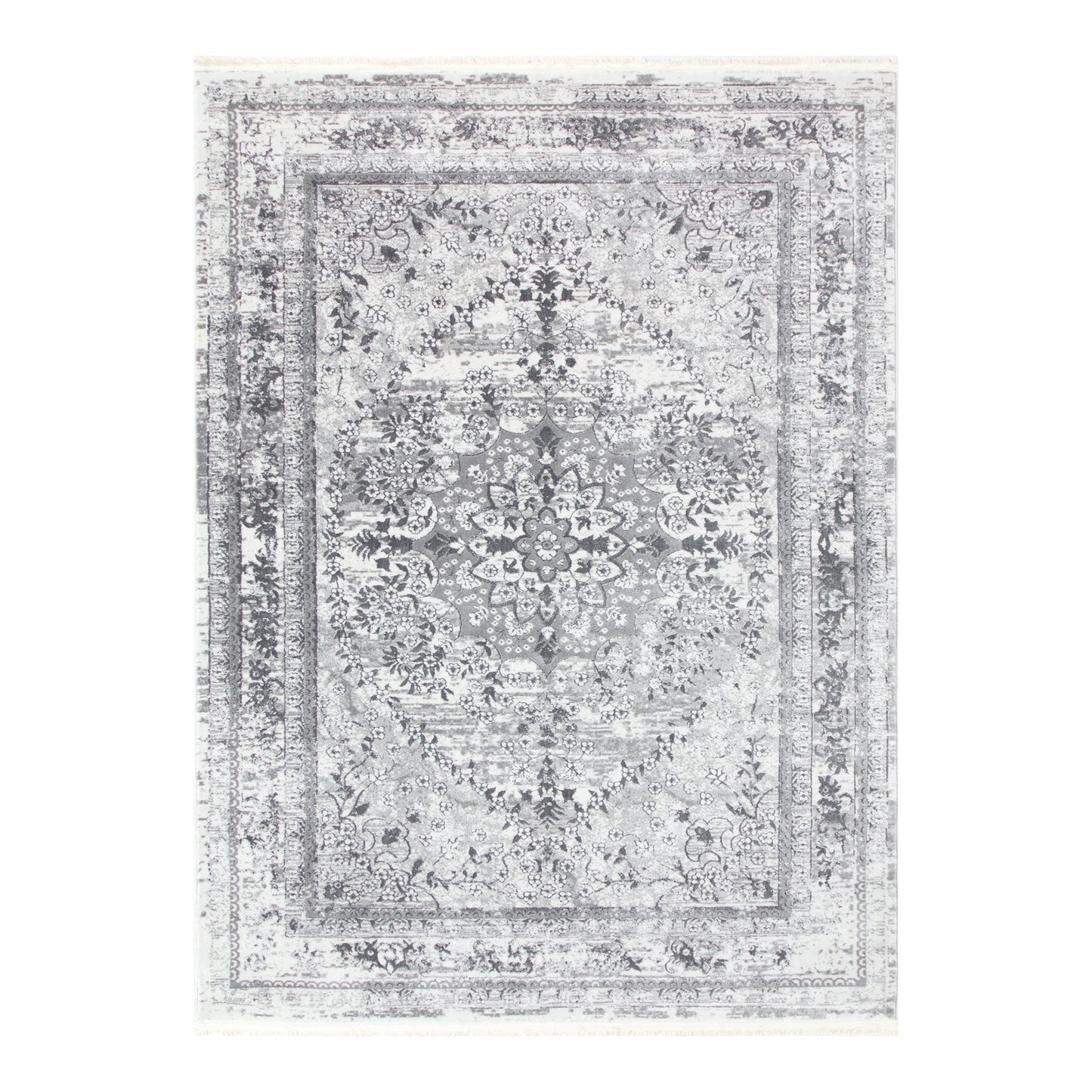 Bohemian Paradise Vintage Medalion Grey Rug - 08GREY