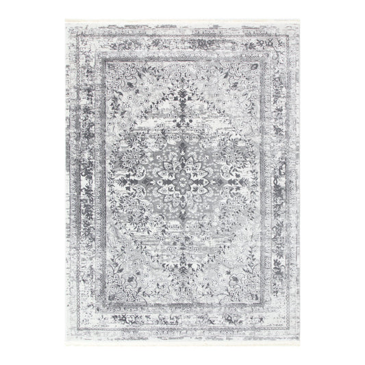 Bohemian Paradise Vintage Medalion Grey Rug - 08GREY