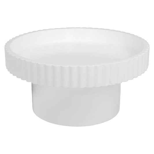 Bernadette | Fluted Timber Tray - White (Small) - Mirra Interiors