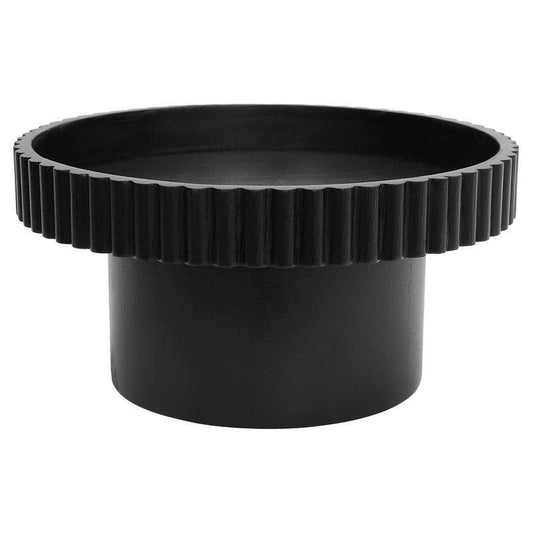 Bernadette | Fluted Timber Tray - Black (Small) - Mirra Interiors