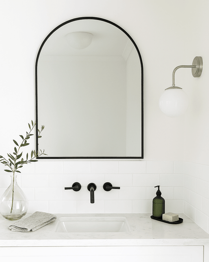 Arlo | Arch Wall Mirror - Black - Mirra Interiors